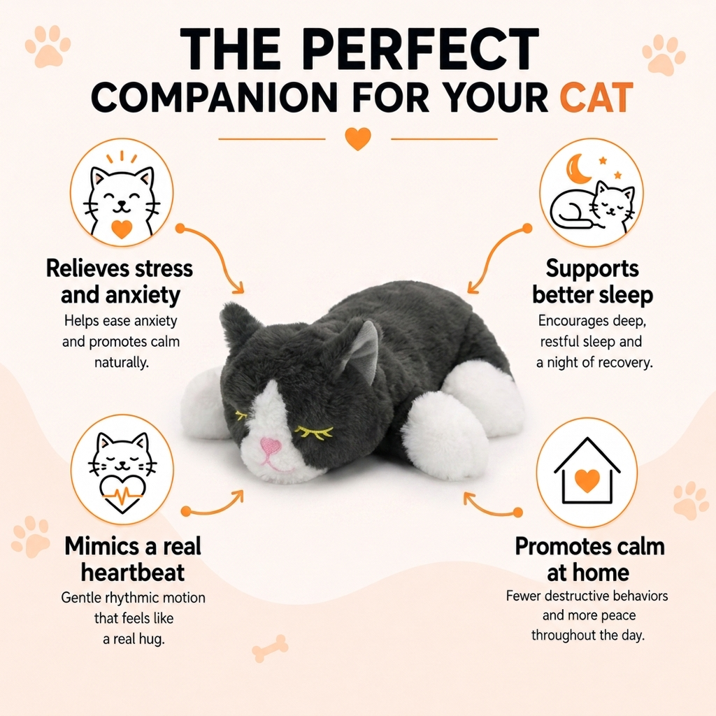 HeartKitty Calming Plush For Cats
